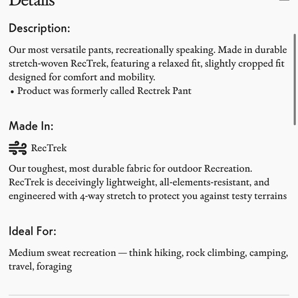 Outdoor Voices Black RecTrek Pants - Picture 4 of 16